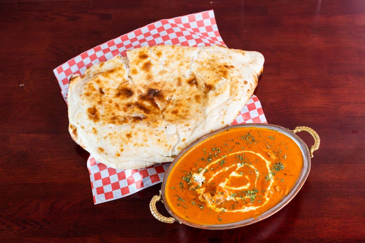 Butter Chicken Rice or Naan Combo