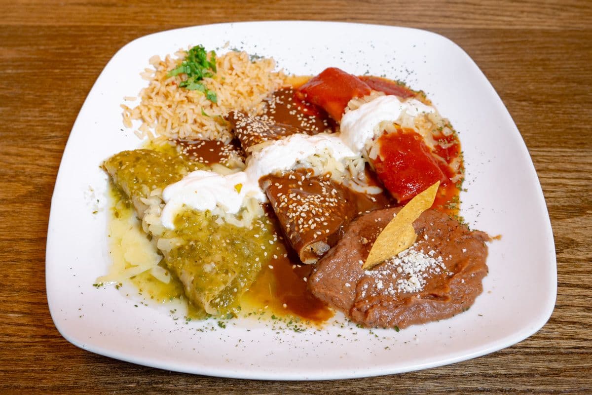 Chicken Enchiladas Mixtas