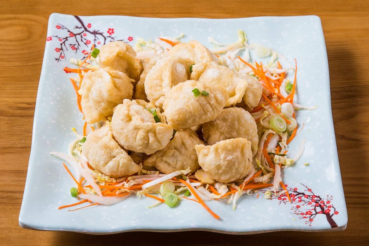 P3. Pork and Kimchi Dumplings