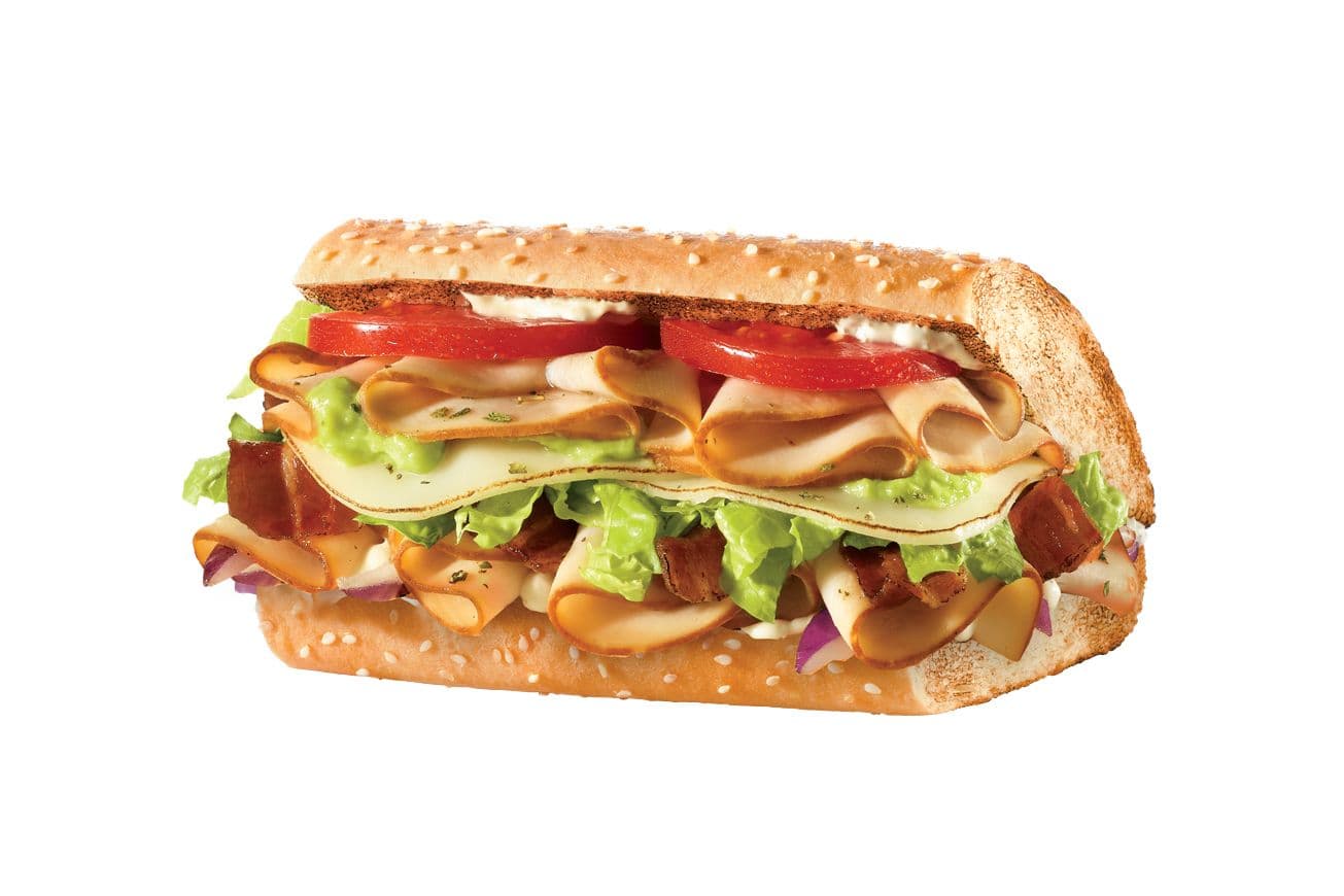 9" Regular Turkey Bacon Guacamole Sub