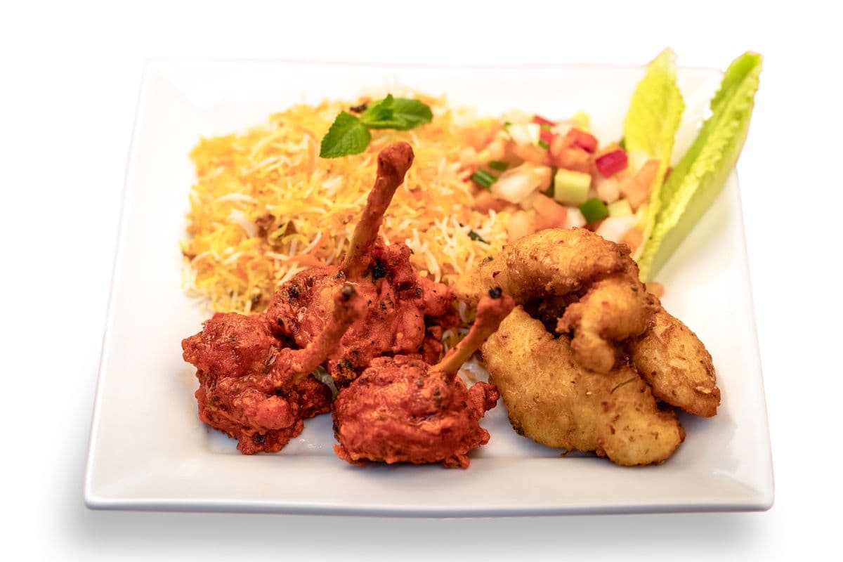 Biryani Rice and 1/4 Leg Chicken