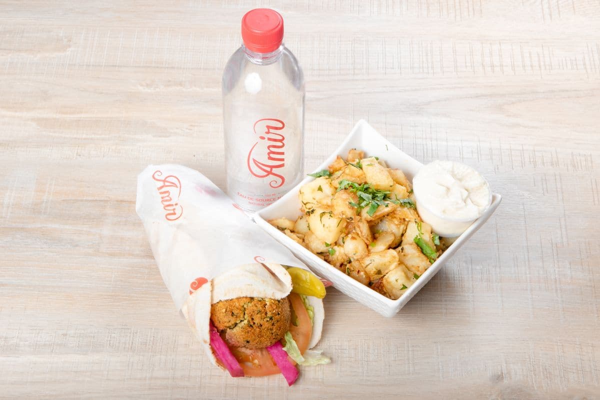 Trio pita au falafel