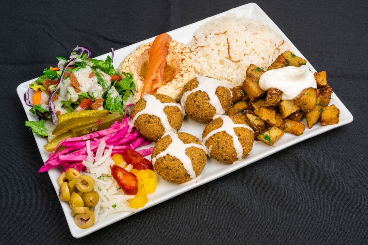 Plat de falafels