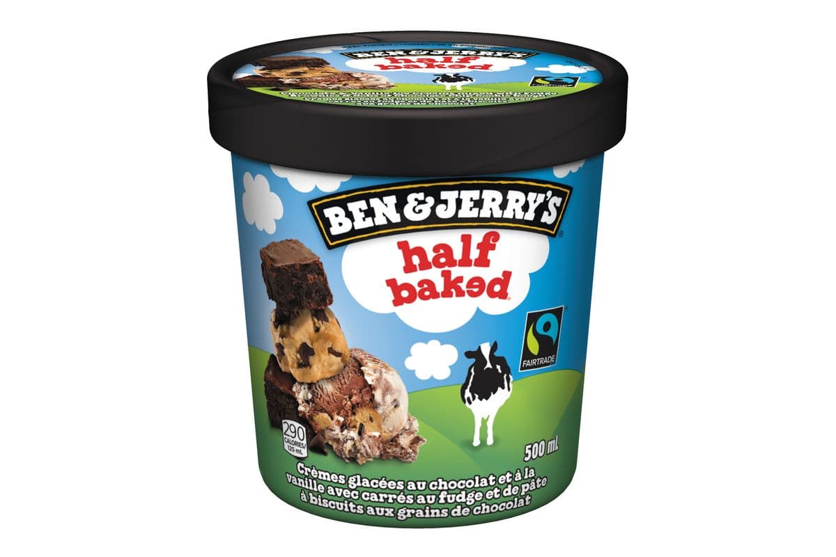 Crème glacée Ben & Jerry's Ben & Jerry's Half Baked® (500 ml) / Half Baked® Iced Cream (500 ml)