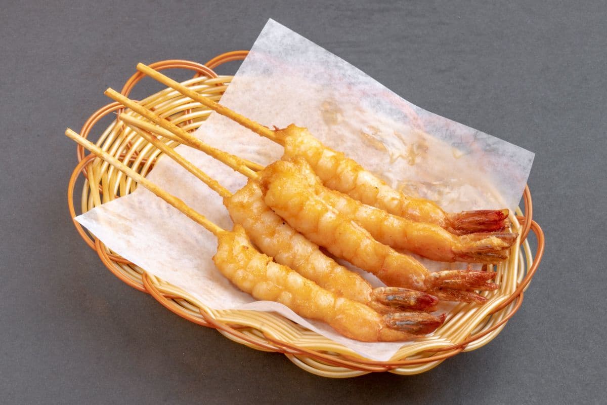 75. Grilled Skewered Shrimp (5 pcs)