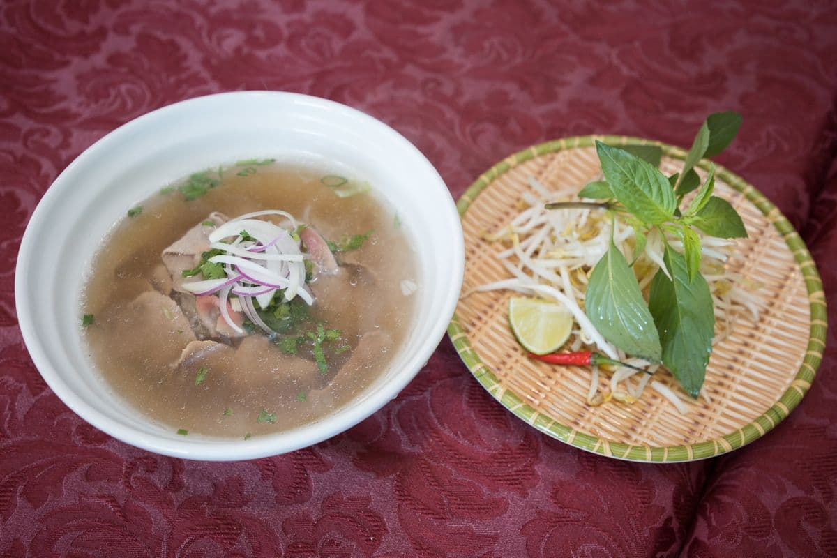 8. Rare Beef with Rice Noodle Soup - Pho Tai