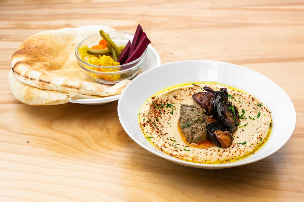Eggplant Hummus Plate