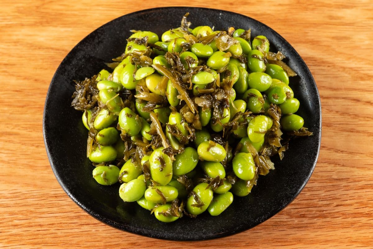 Edamame with Preserved Vegetables