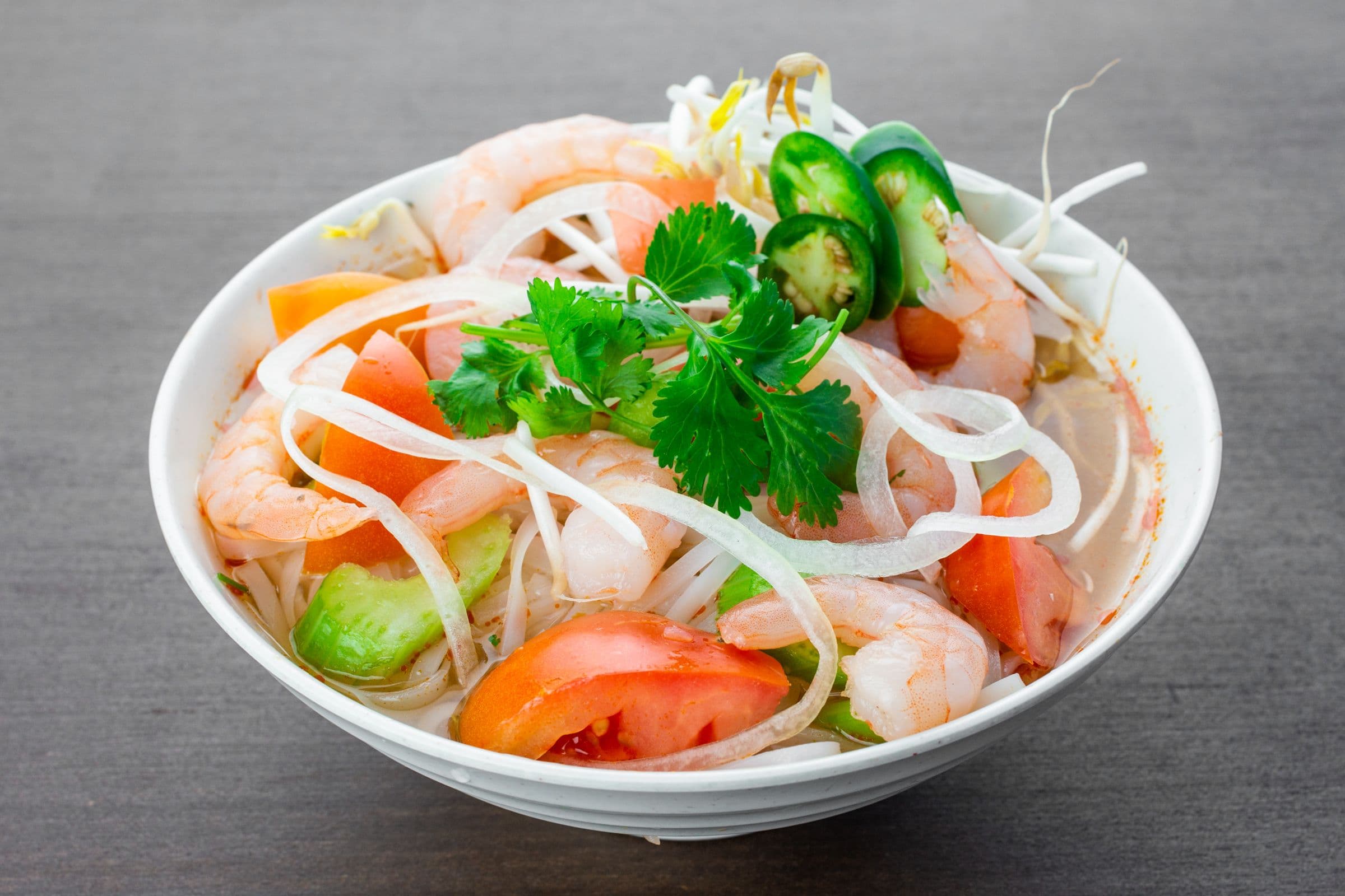 13. Hot-and-Sour Prawns Noodle Soup