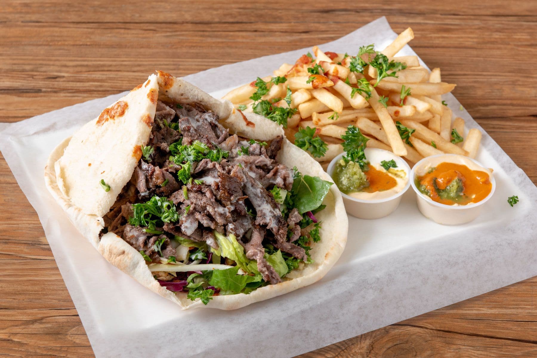 Beef Shawarma Wrap Combo