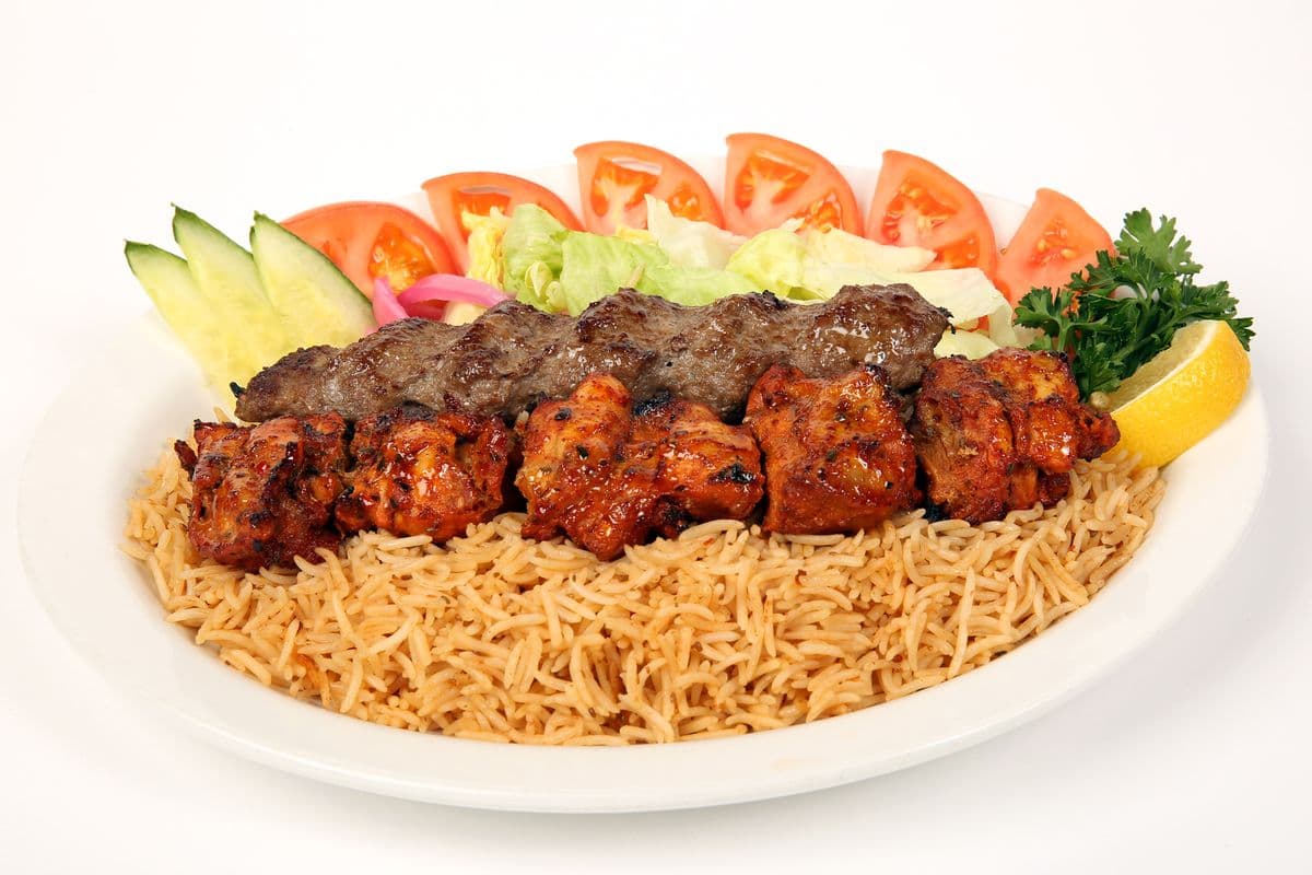 #2. Waziri Kabob Dinner Platter