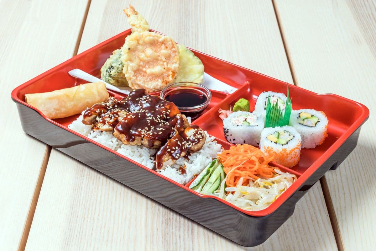 Chicken or Beef Bento
