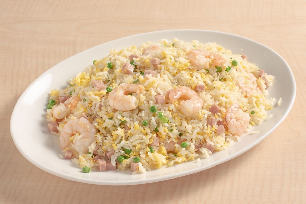 86. Shrimp, Ham, and Egg Fried Rice火腿蝦仁蛋炒飯