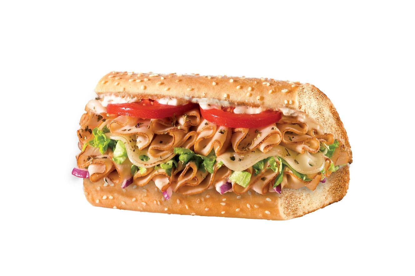 9" Regular Turkey Ranch and Swiss Sub