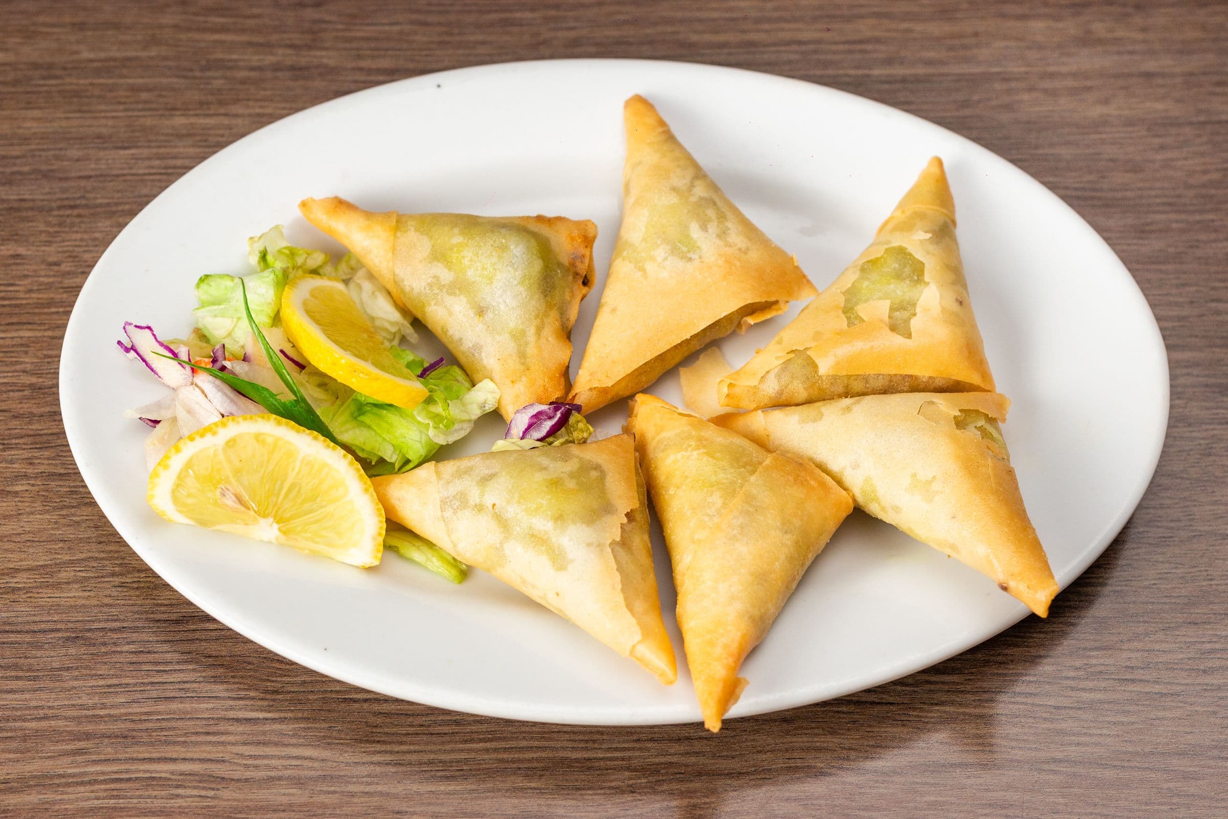 8. Beef Samosas (6 pcs)