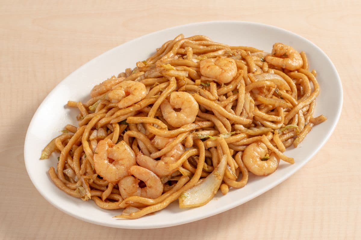 64. Shanghai-Style Sauteed Noodles with Shrimp蝦仁炒麵