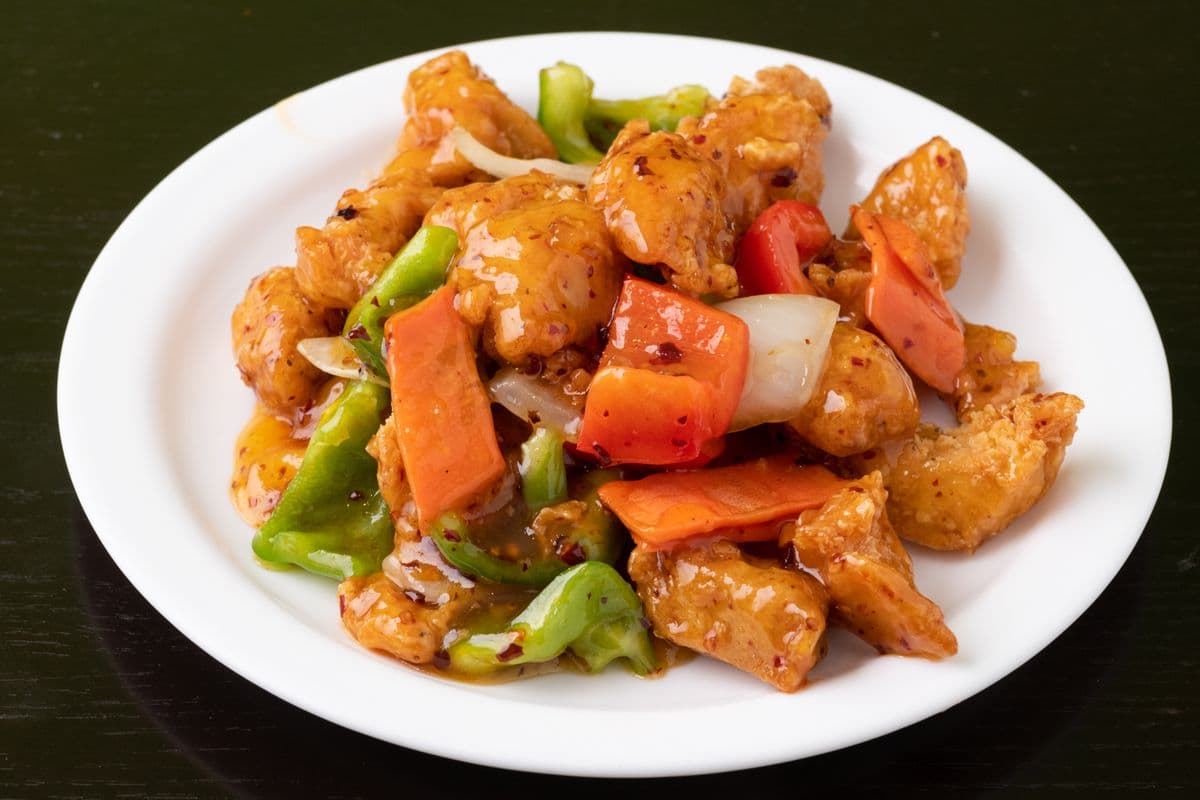 58. Orange Beef or Chicken
