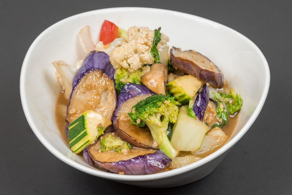 Spicy Basil Thai Eggplant