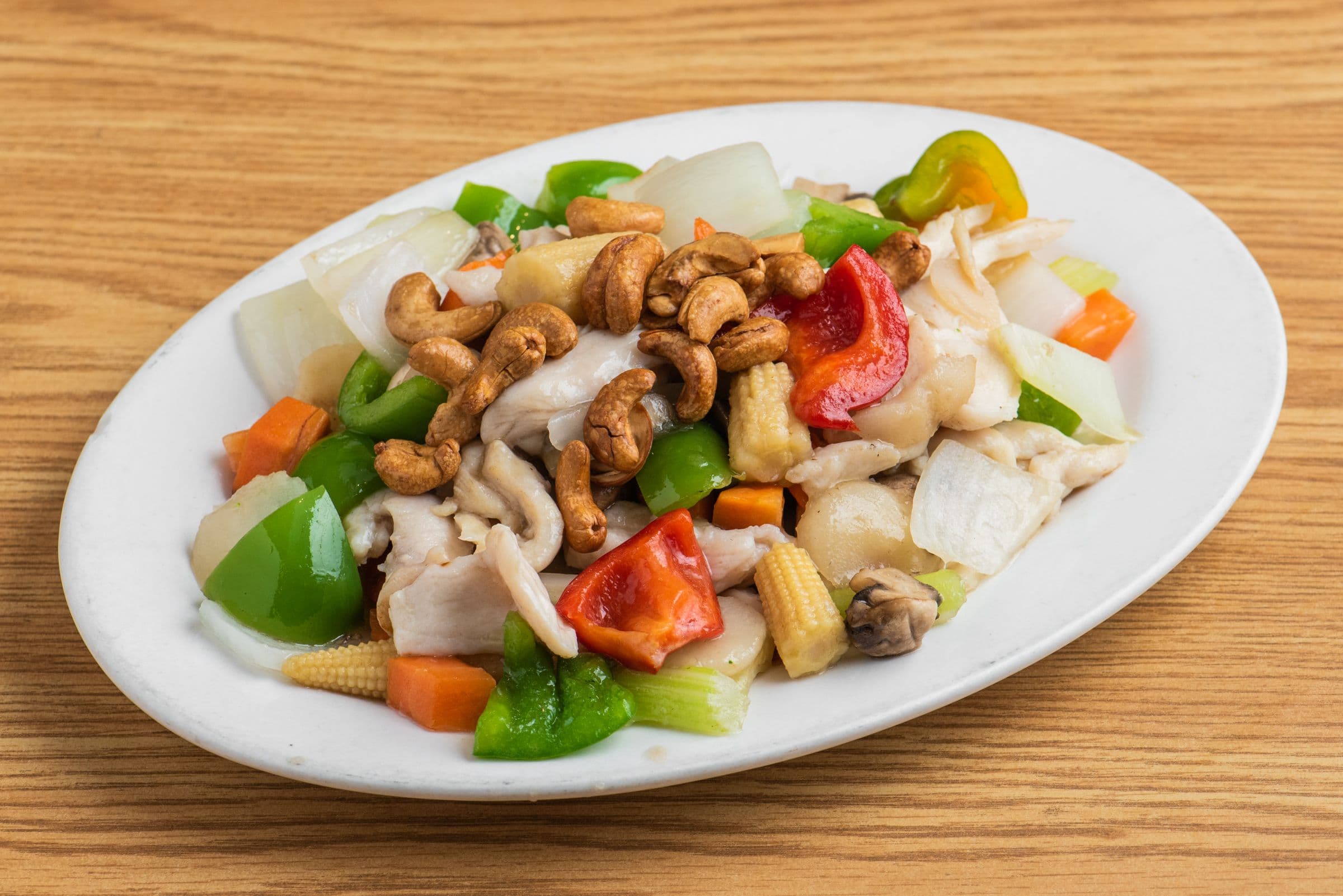 Diced Mixed Vegetables and Cashew Nuts