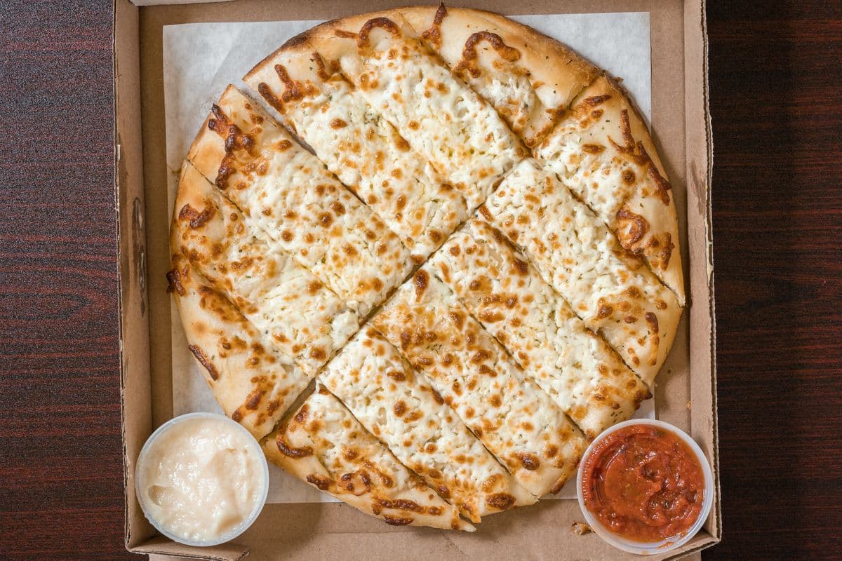 10" Regular Garlic Cheese Fingers with Dipping Sauce