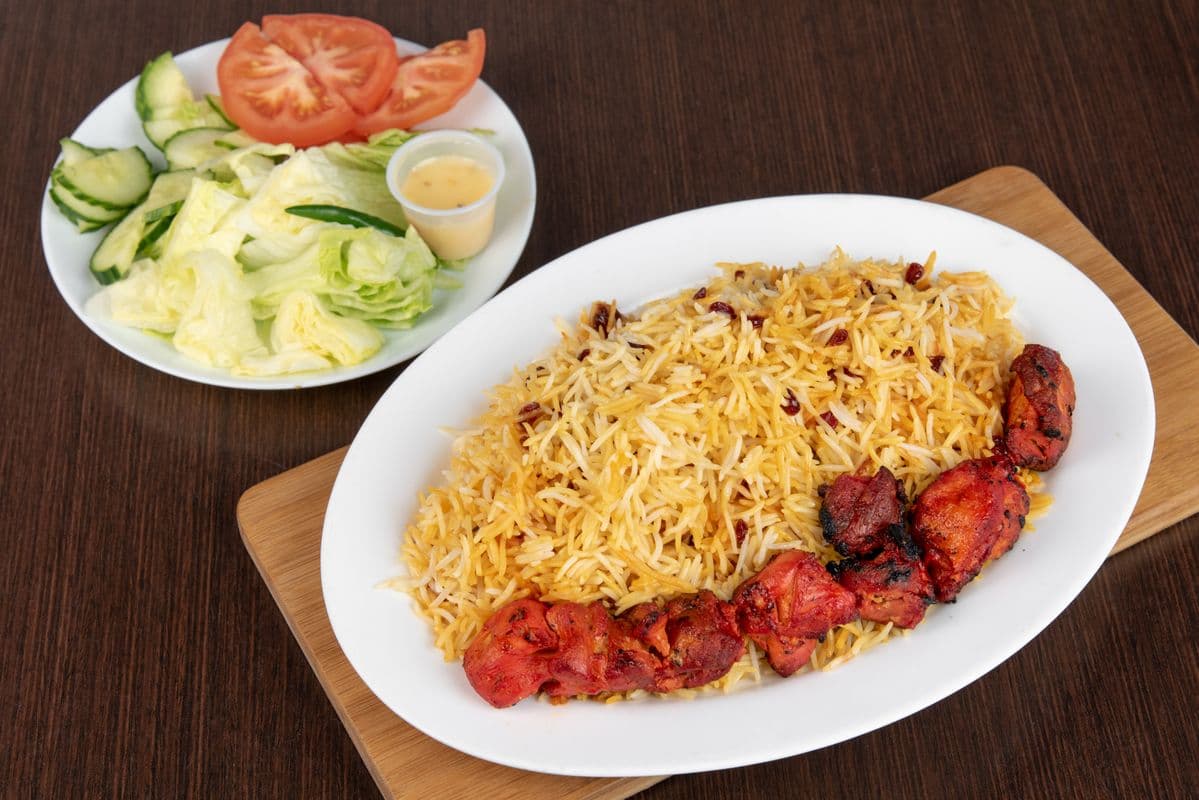 8. Zereshk Palaw with Chicken Leg