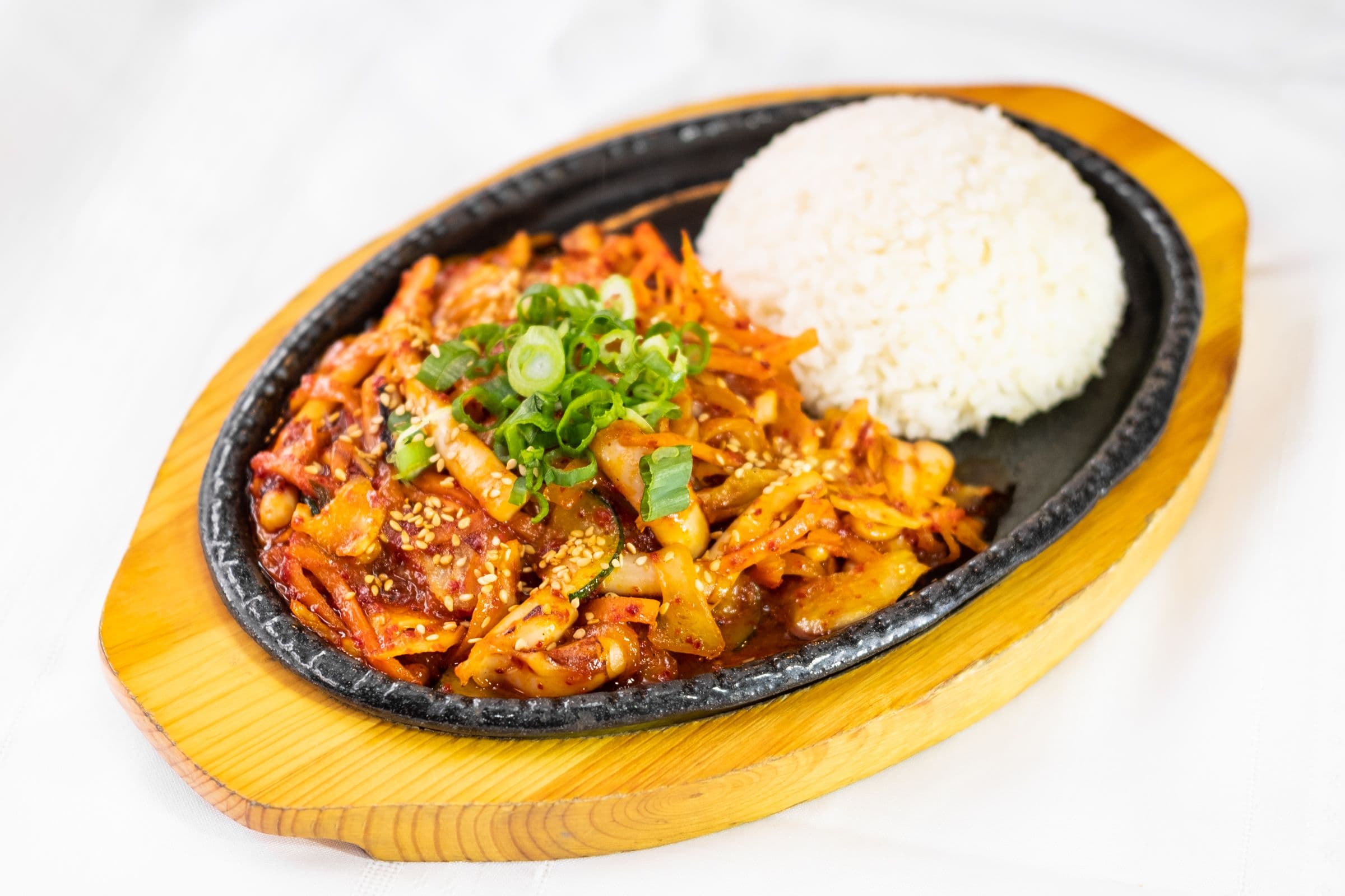 Spicy Squid with Rice