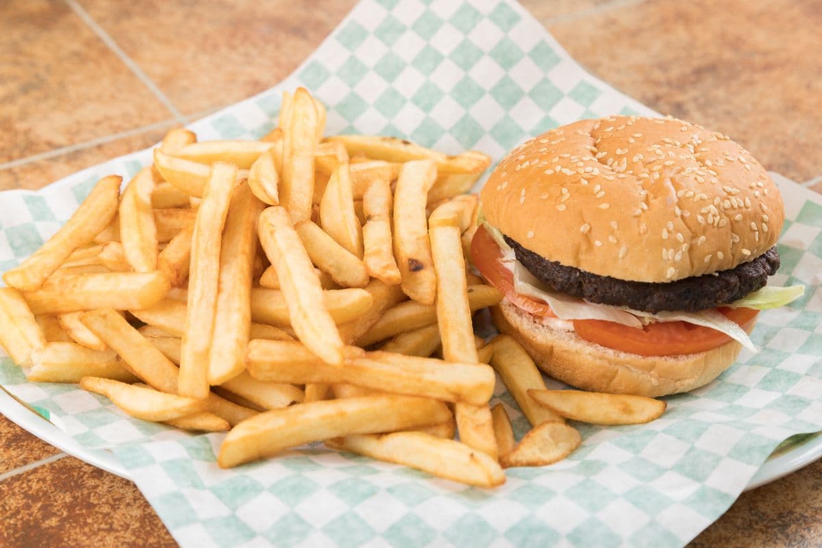 6" Hamburger Combo