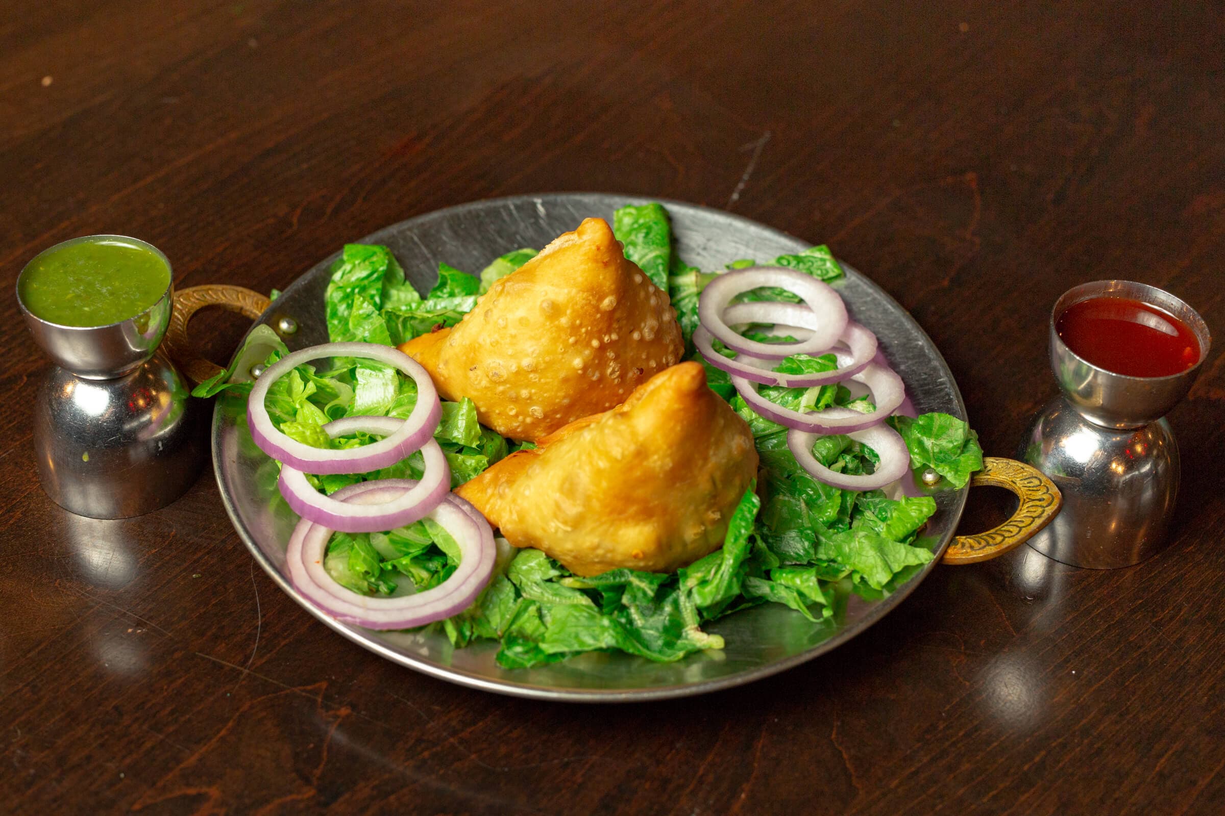 1. Vegetarian Samosa (2 pcs)