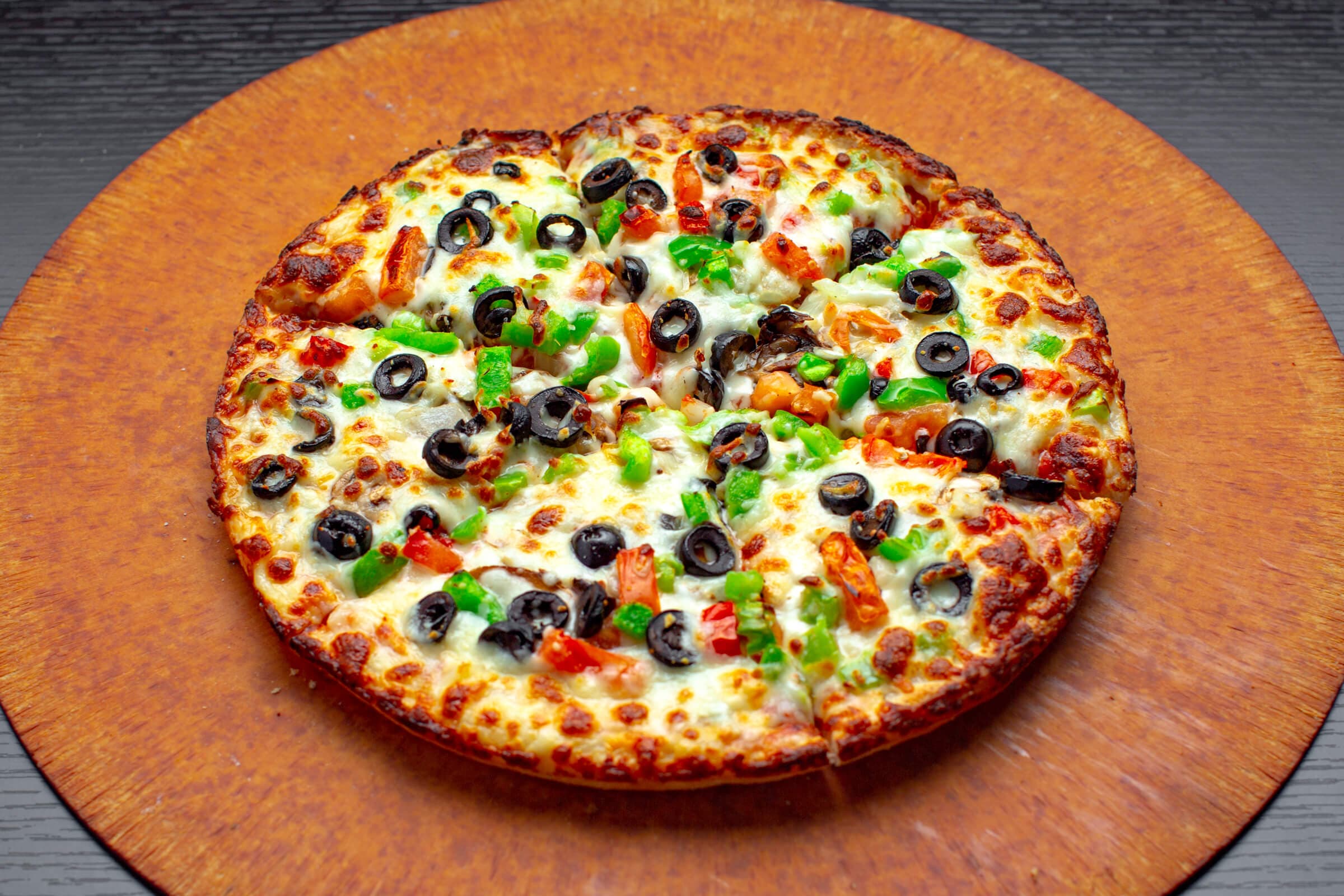 One 12" Medium Vegetarian Pizza