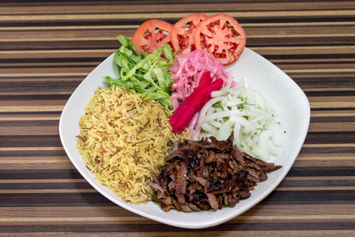 Beef Shawarma Platter