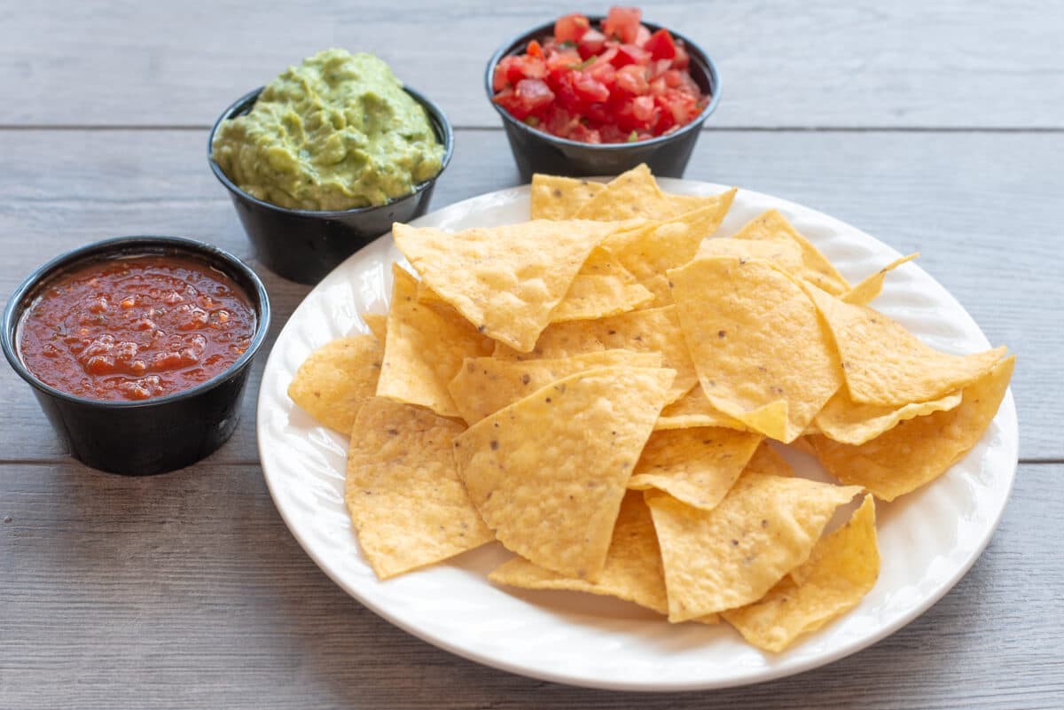 Chips, Salsa, and Gucamole