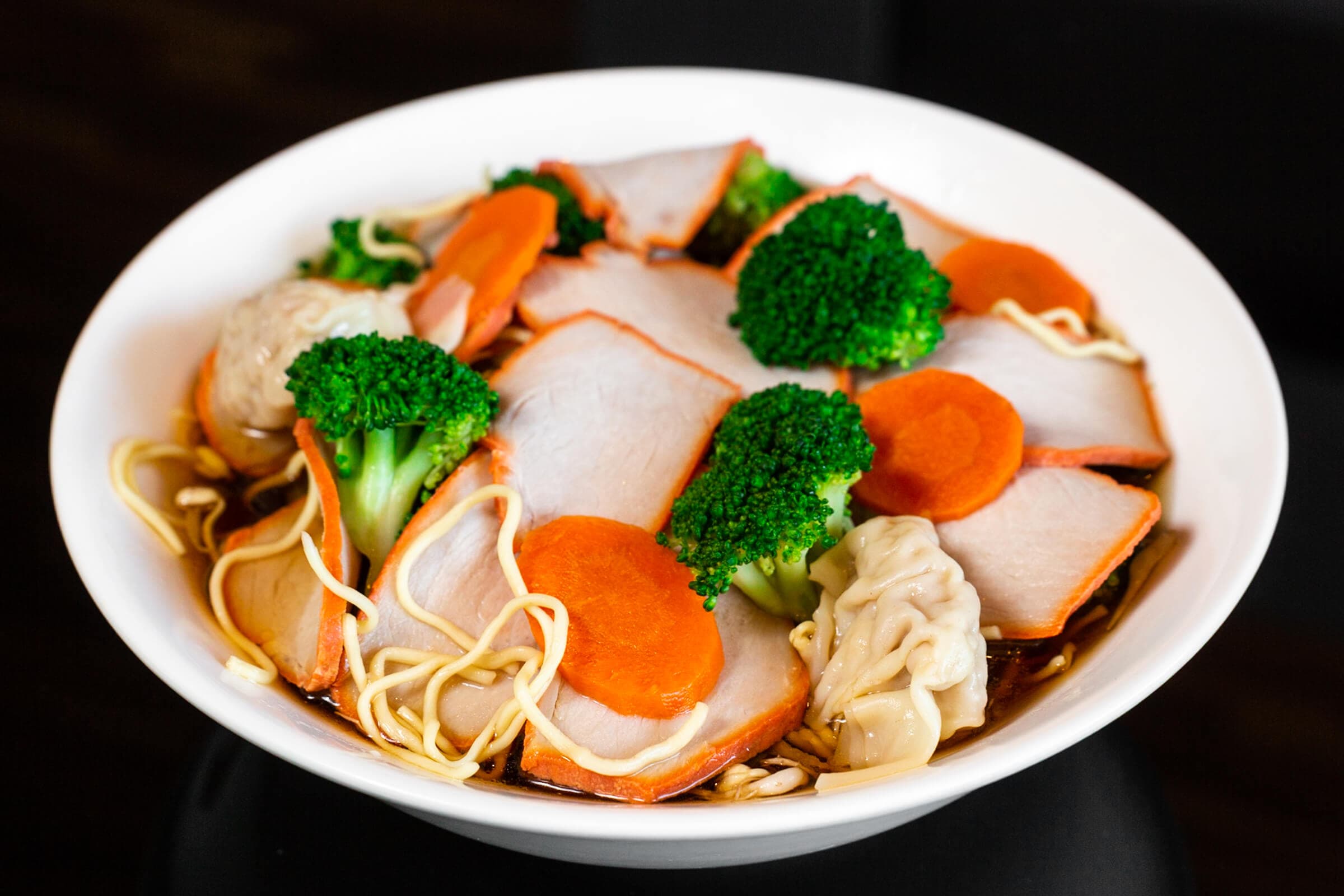 2. Small BBQ Pork Vegetable Noodle Soup