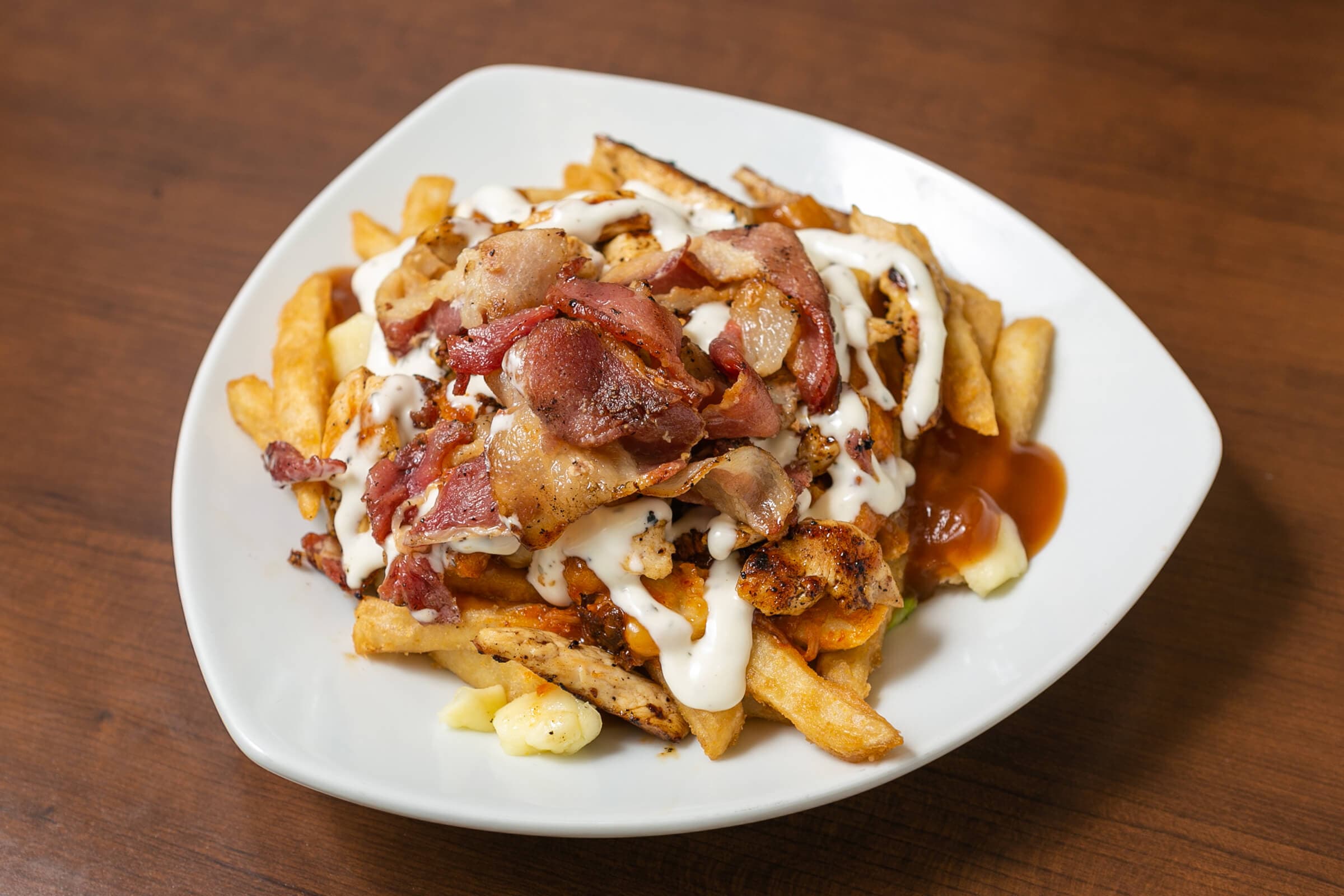 Chicken Bacon Ranch Poutine