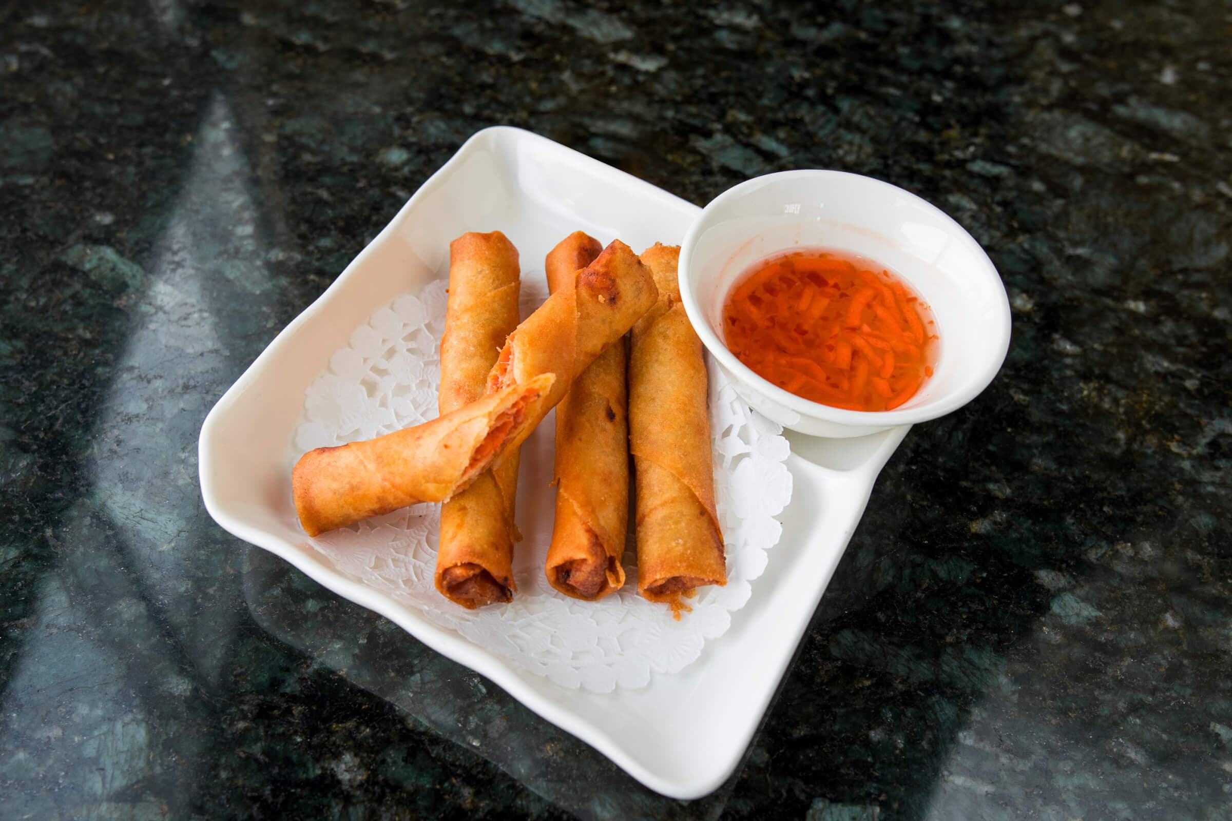1. Spring Rolls (4 pcs)