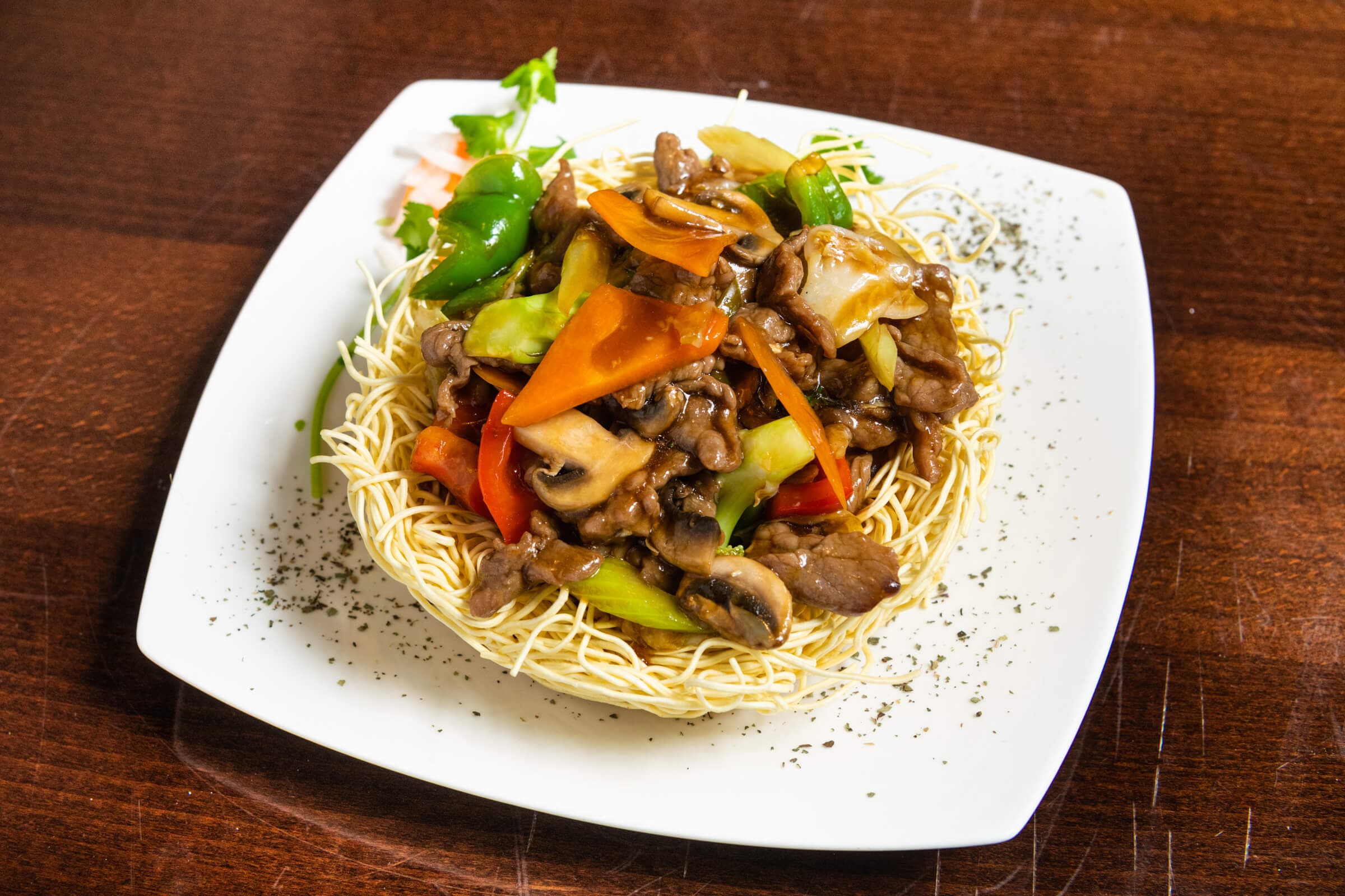 N3. Crispy Egg Noodles - Tofu, Beef, or Chicken