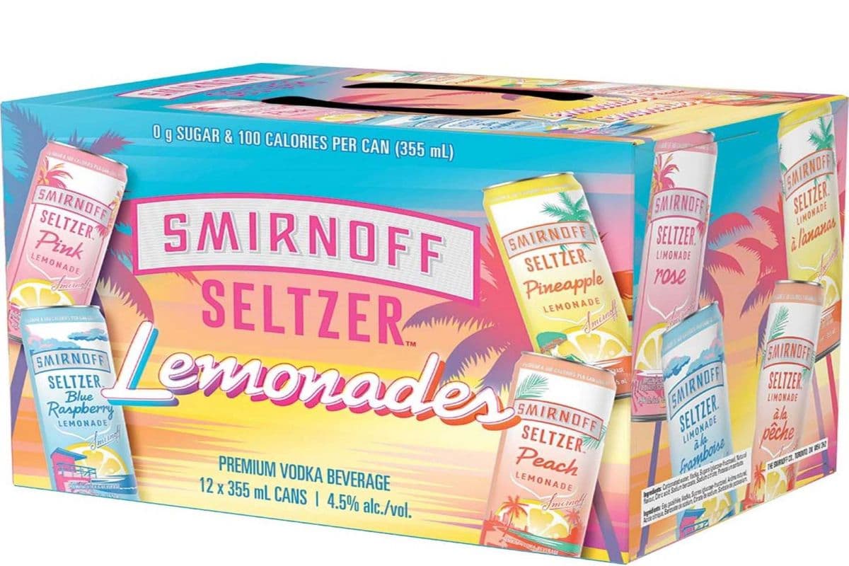 Smirnoff Seltzer Lemonade 12 Can (12 x 355 ML)