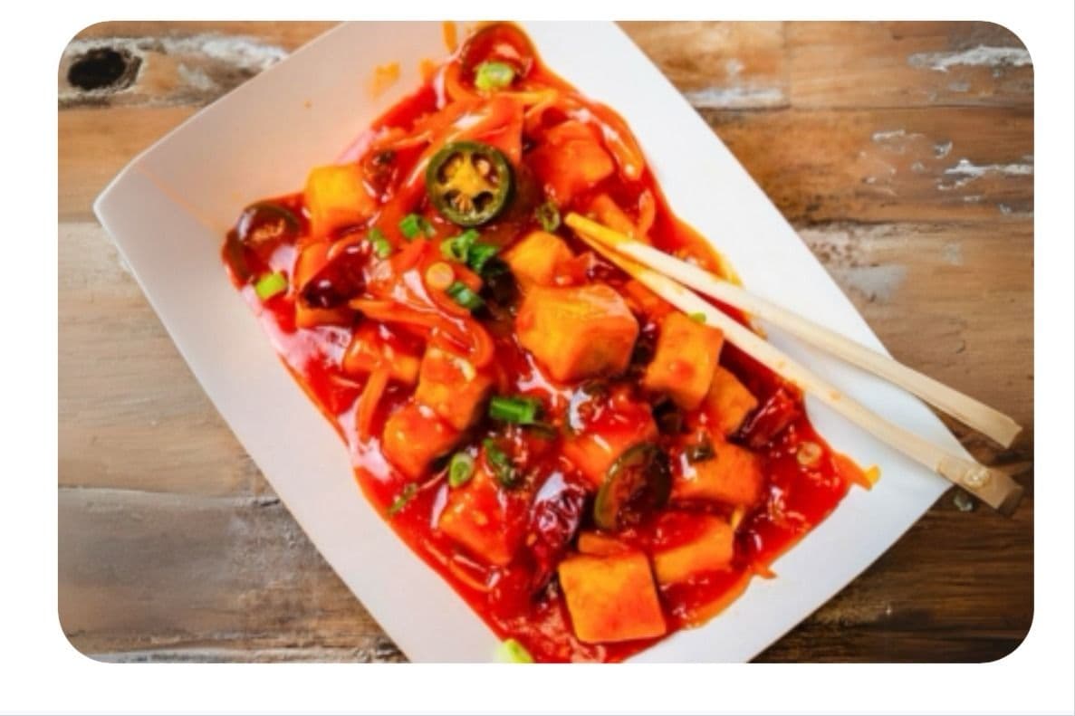Spicy Schezwan Tofu Gravy