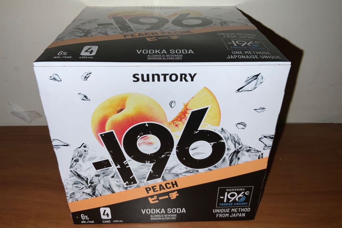 -196 VODKA PEACH (4 x 355ml)