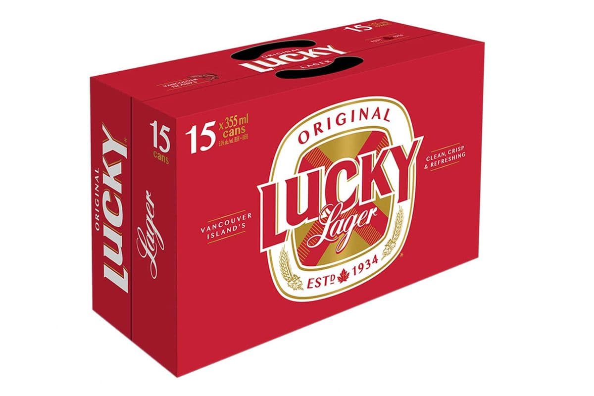 LUCKY LAGER 15 CANS (15 x 355 ML)