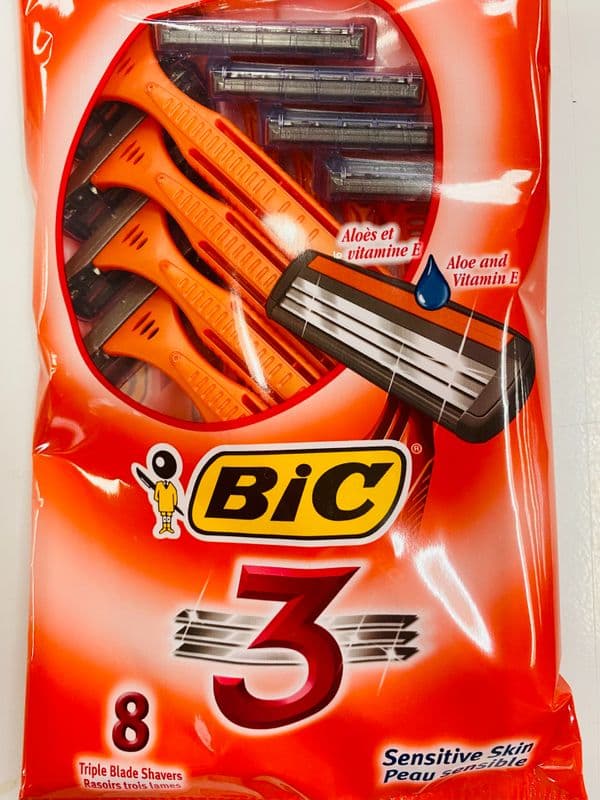 Bic Eight Triple Blade Shavers