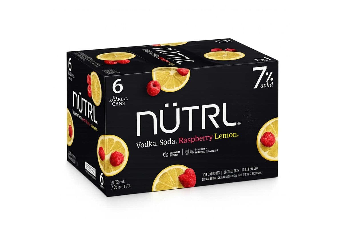 638960 - Nutrl7 Raspberry Lemon Seltzer (6 x 355 ml)