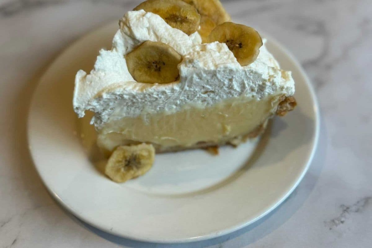 Slice of Banana Cream Pie