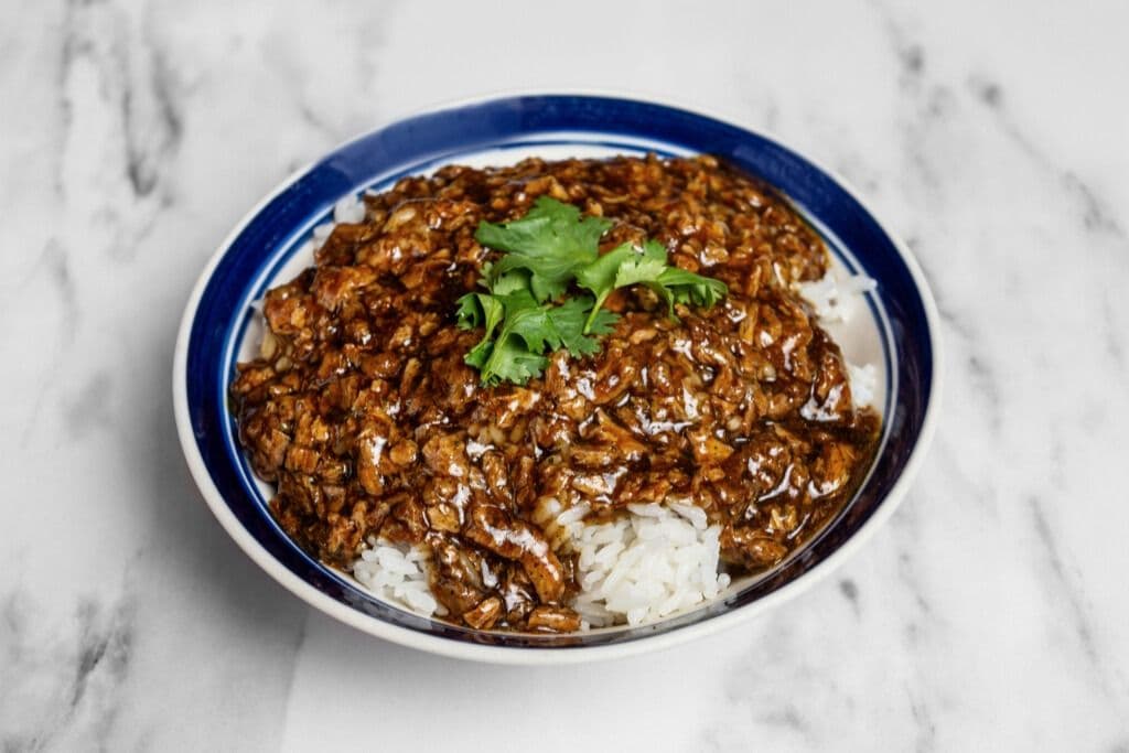 G6. White Rice with Grounded Soya Pork