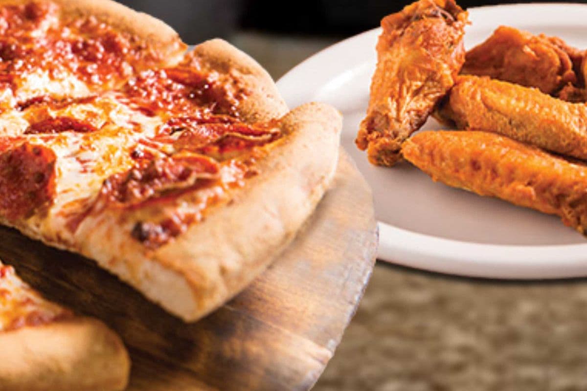 4 Slice & 1 LB Wings