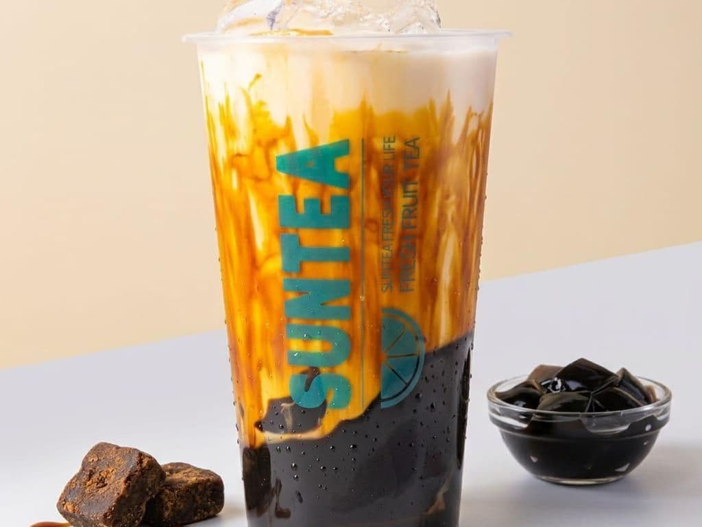 Brown Sugar Grass Jelly Fresh Milk 黑糖仙草鲜乳