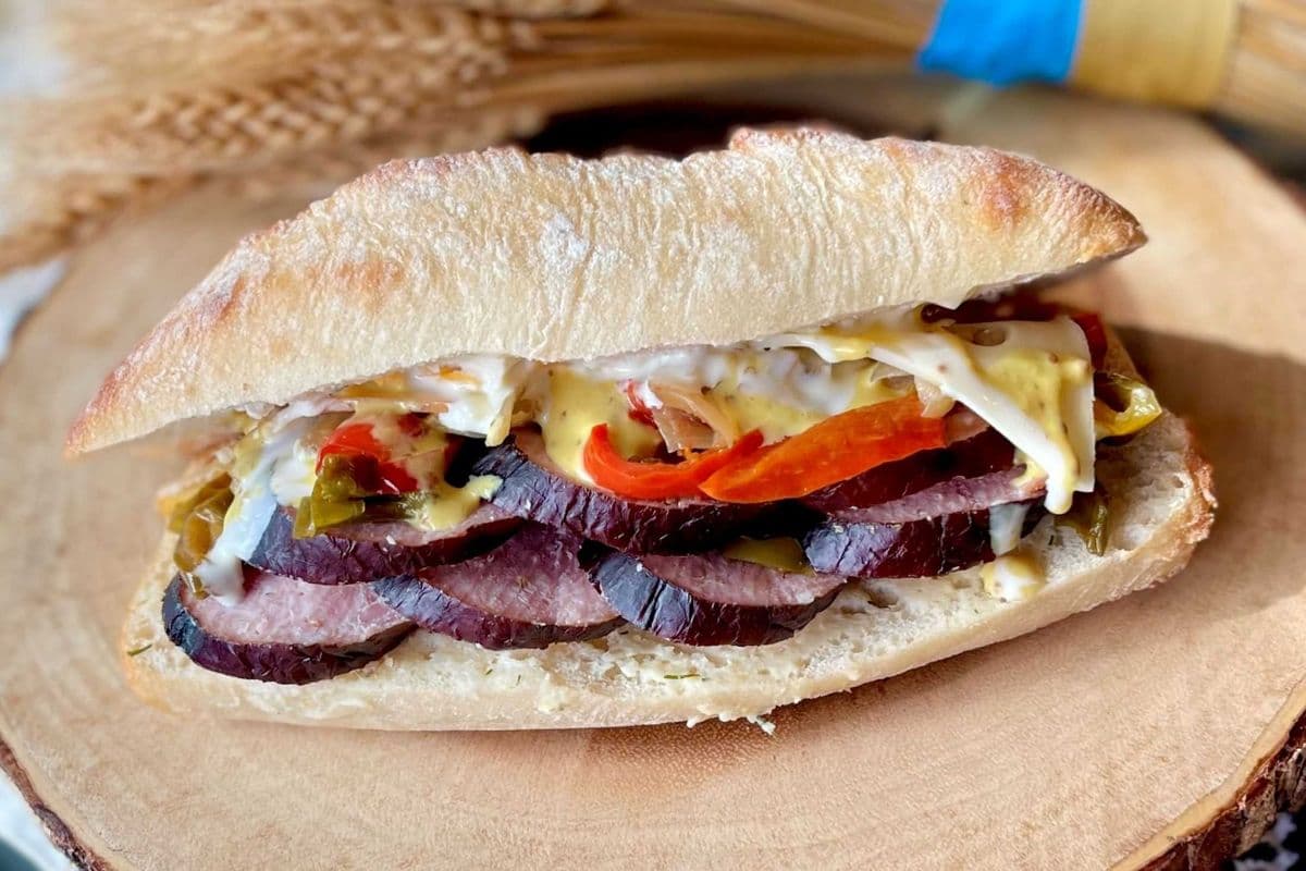 Country Kielbasa Sandwich
