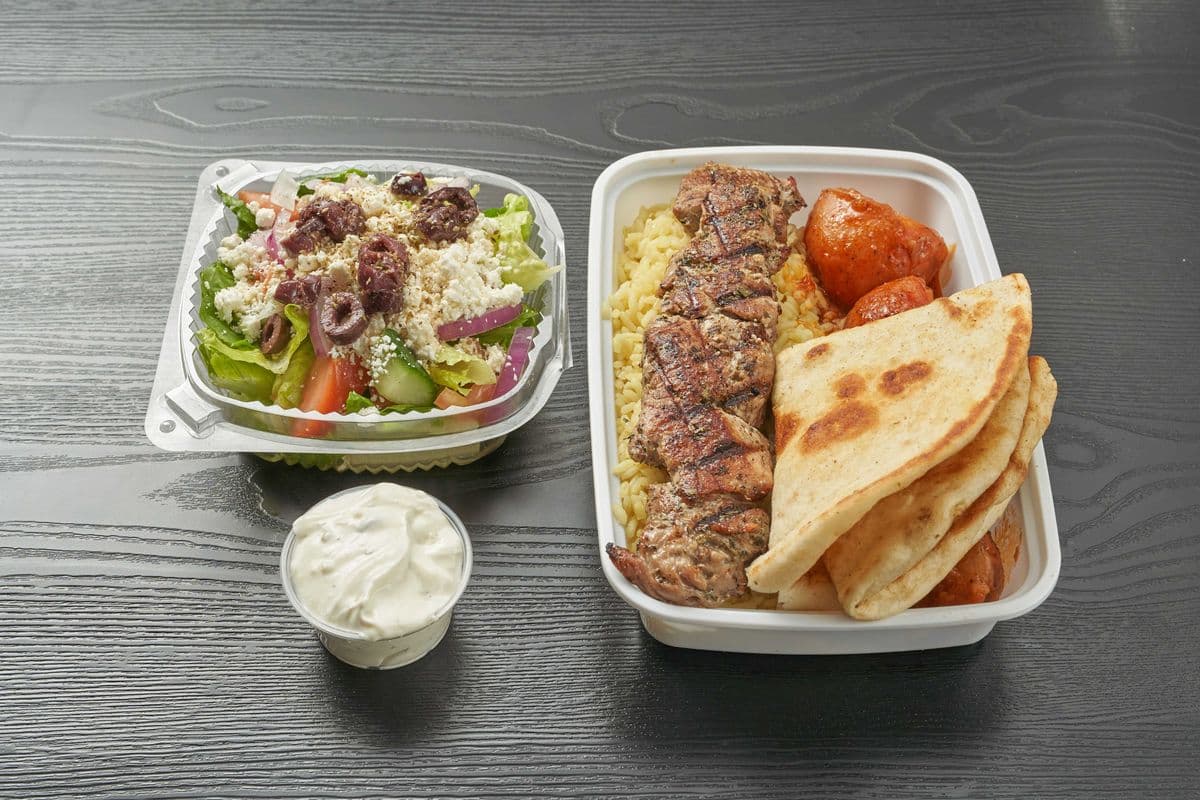 Pork Souvlaki Dinner