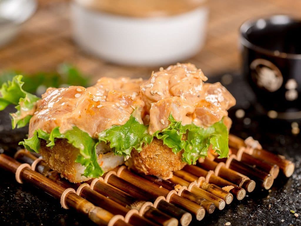 Mini Salmon Sushi Cake (4pcs)
