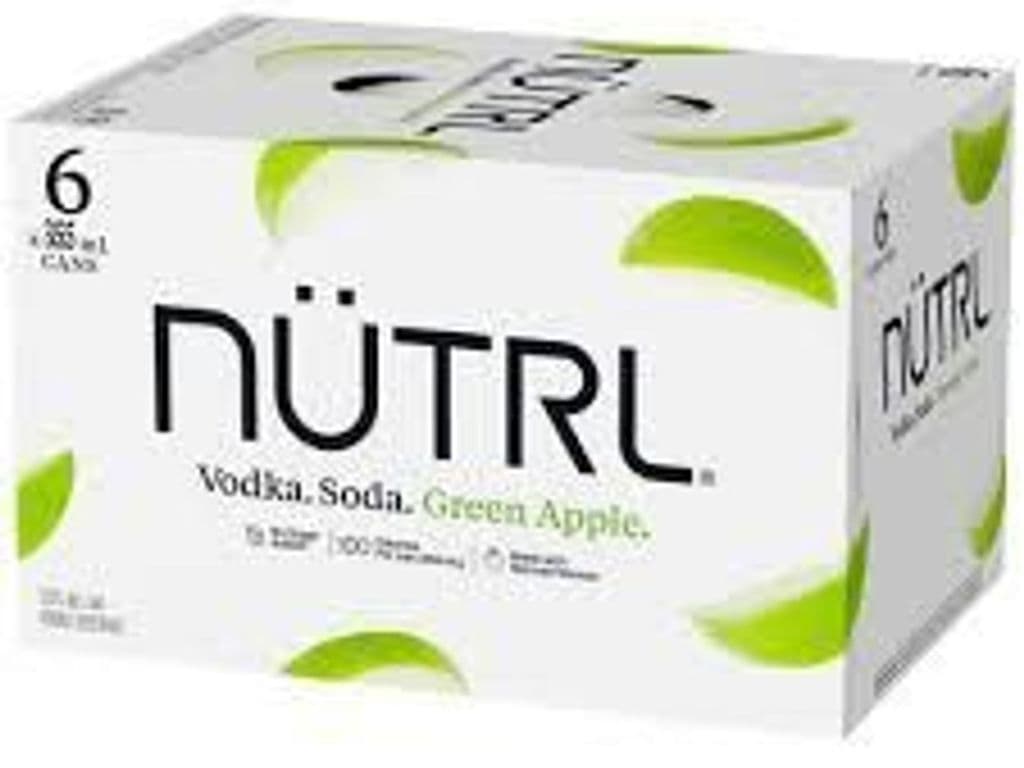 NUTRL Vodka Green Apple, 6 x 355ml
