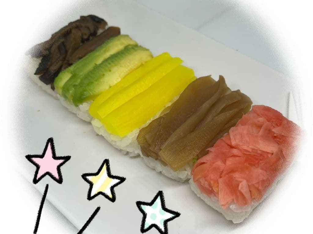 #Vegetable Sushi App (5pcs)
